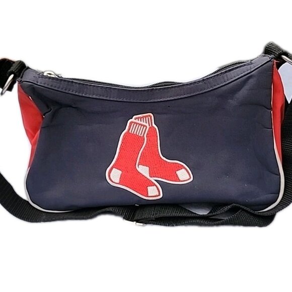 VTG Boston Red Sox Embroidery Patch MFB Genuine Merchandise Nylon Shoulder Bag - Picture 2 of 14
